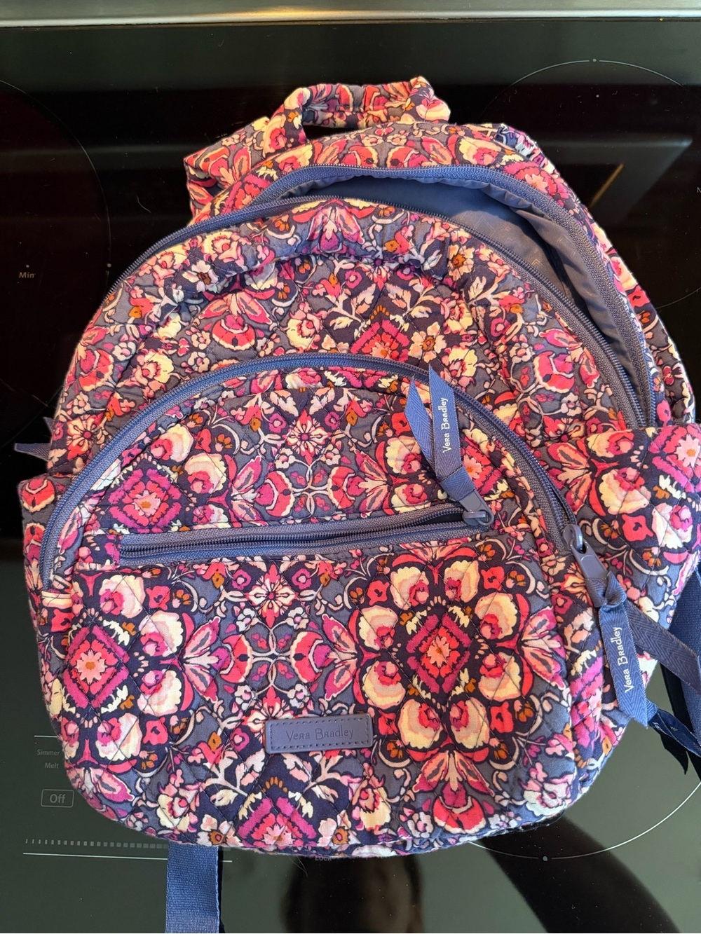 Vera Bradley Essential Backpack Magenta Medallion quilted